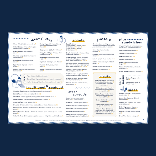 Redesign Menu for Greek Restaurant Design by soli.nonics