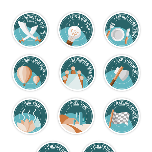 Cool Badges for Team building Design by Sona Geciova