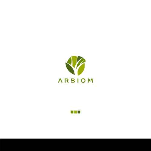 Show the "bio" and "industry" in the Arbiom logo, a sustainable bio-chemicals company Design by Toni Zufic