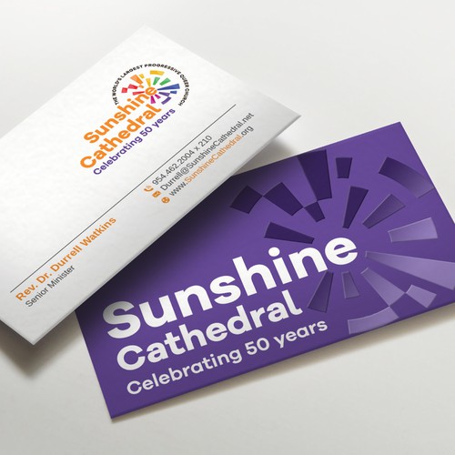 Business Card for Growing Progressing LGBTQ Church Design by LAXMI DESIGNHUB