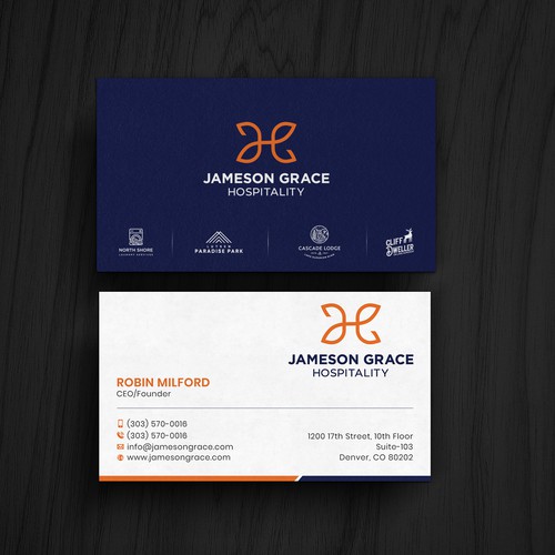 Create a modern and clean business card for a parent company with 4 subsidiaries Design by kaylee CK