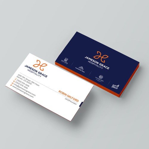 Create a modern and clean business card for a parent company with 4 subsidiaries Design by kaylee CK