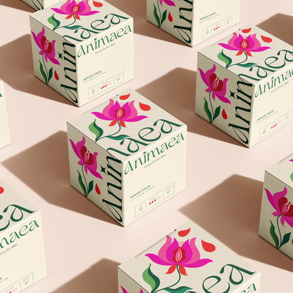 Visual Identity and Packaging Design for a Feminine Care Line🩸🌸🌕