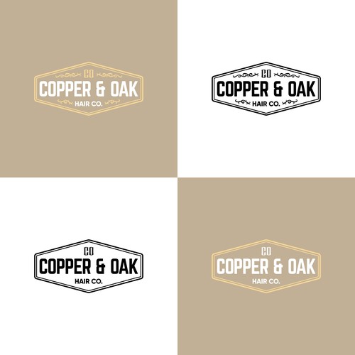 Designs Copper and Oak Hair Co or C and O Hair Co. Logo design contest