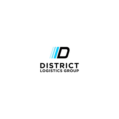 District Logistics Group logo, for automotive transport company Design by JenJon