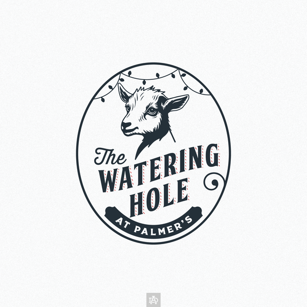 The Waterin Hole At Palmer's Logo design