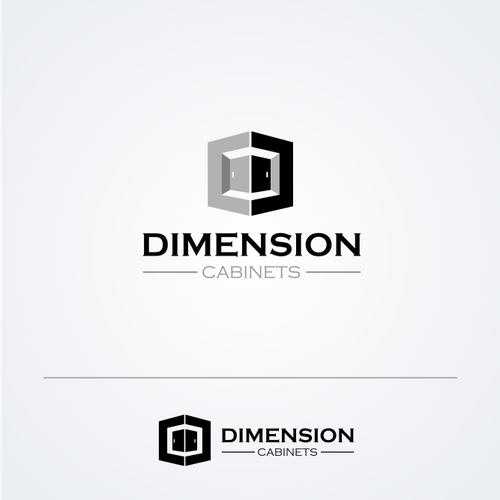 Create a logo for the new kitchen cabinet brand Dimension 