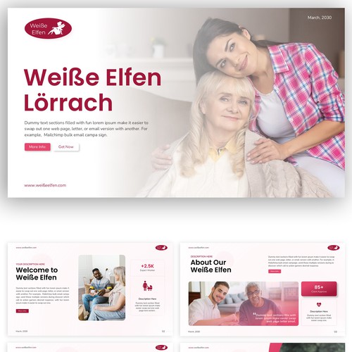 PowerPoint template contest entry by MH.