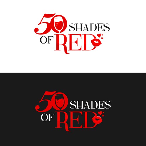 Logo for "50 Shades of Red" themed party Design by CreoleArts