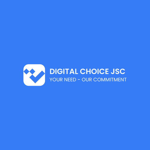 Company logo for an IT Company which put the "Digital Choice" at the center Design by logorilla™