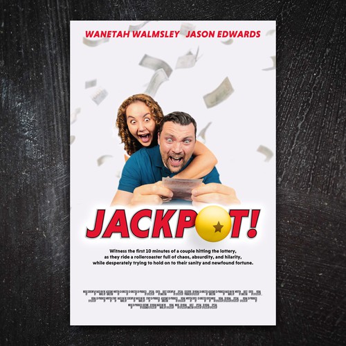 JACKPOT! The Comedy Short Film Poster Design Challenge" Design by R T Creative