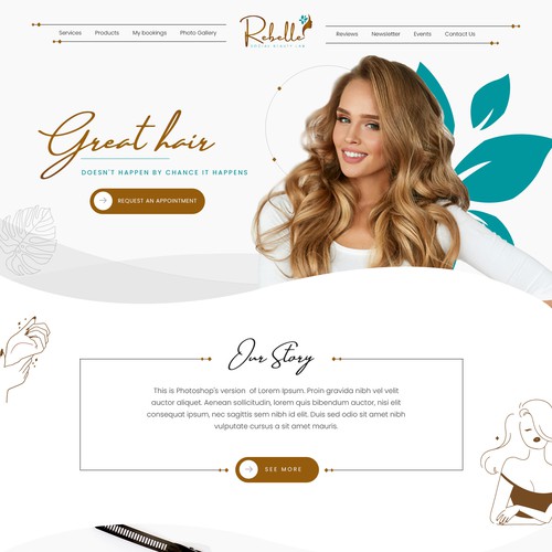 Looking for a talented designer to create an unique/ quirky homepage for a Beauty Salon Design por Adventix