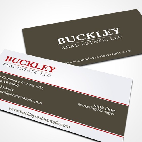 Create the next stationery for Buckley Real Estate, LLC Réalisé par Umair Baloch
