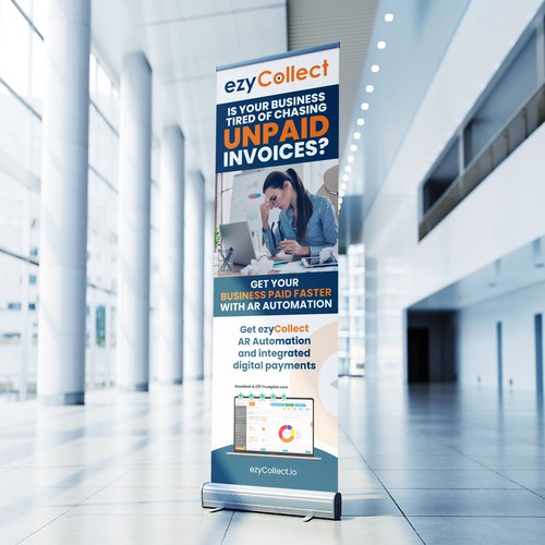 B2B Saas Pull Up Banner for Trade Show Design by icon89GraPhicDeSign