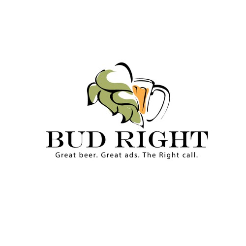 Bud Right.  The great new American Beer for good ol' fashioned American beer drinkers. Design by websmartusa