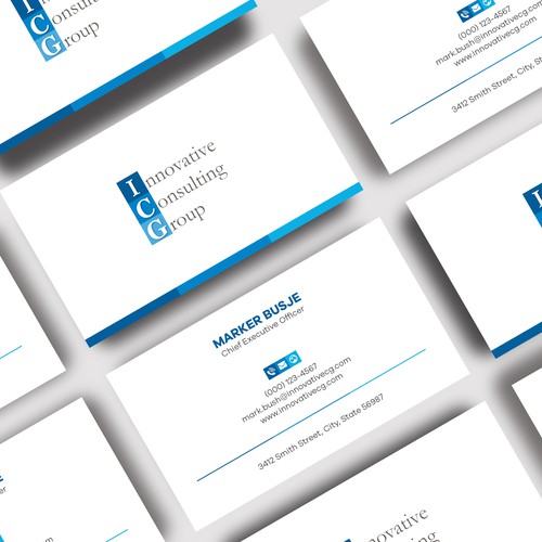 ICG Business Cards Design by Shila Rani Das