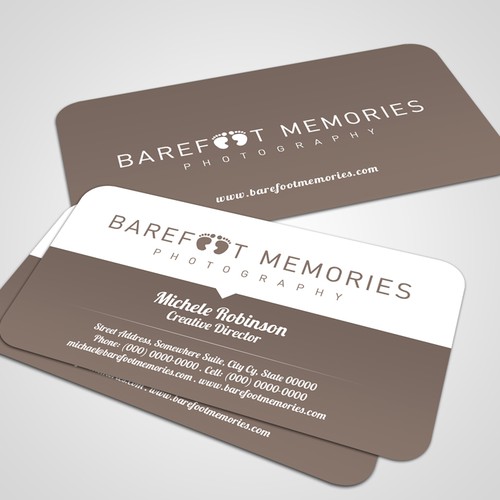 stationery for Barefoot Memories Diseño de REØdesign