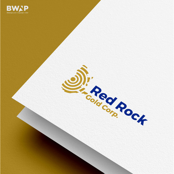 Design realizzato da B W N P ™ intitolato "Red Rock Gold Corp. Logo"