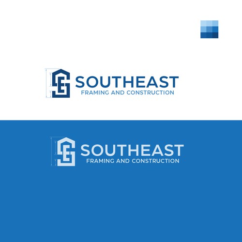 Logo and Icon design for Southeast Framing and Construction Design by Can-D
