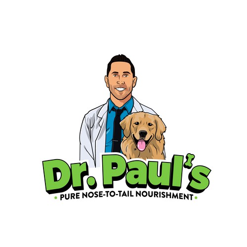 Creative nose-to-tail dog food logo to level-up nutrition for dogs! Design by Sava M- S Design