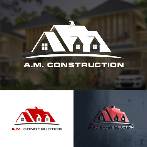 Next level Construction Logo for Home Improvement business "A.M. Construction" Design by Gaman Art Space