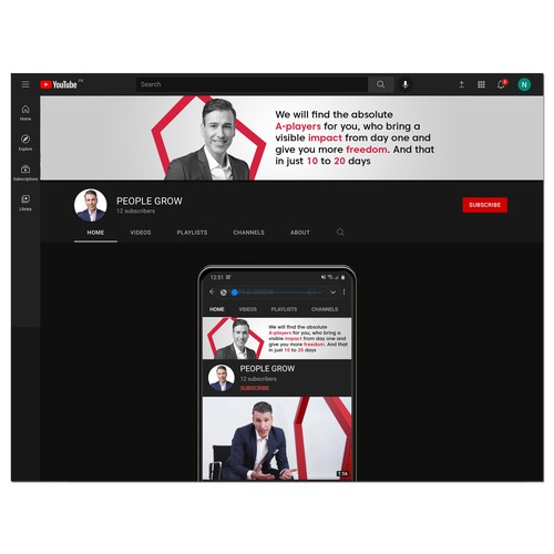 Página Redes Sociales propuesta en el concurso por Wisden