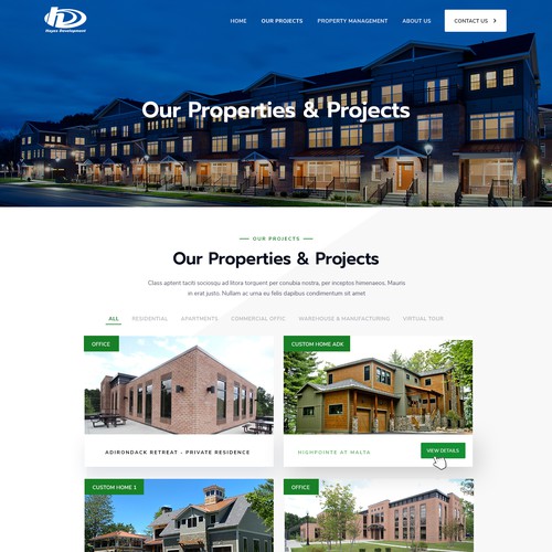 **Upgrade** existing website.  Tons of High Res existing imagery! Design by FuturisticBug