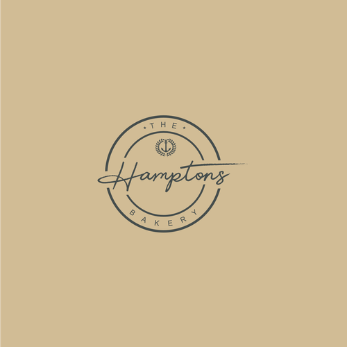 The Hamptons Bakery Logo Design by ariagatha