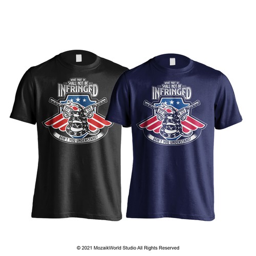 *GUARANTEED WINNER* 2nd Amendment Shirt - Patriotic Design by mozaikworld