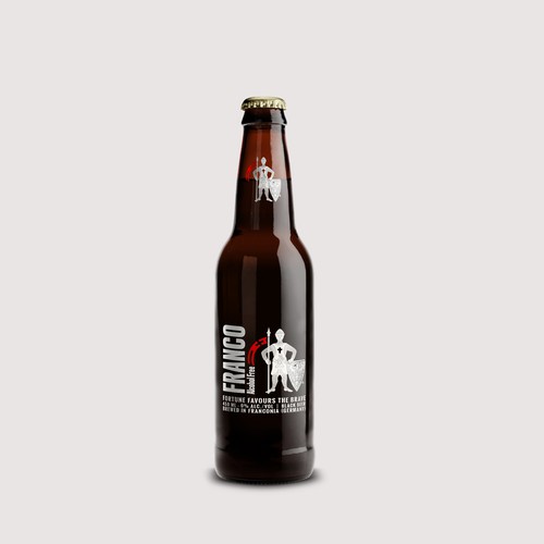 Design a NonAlcoholic Beer Label Fortune Favours the Brave Product packaging contest