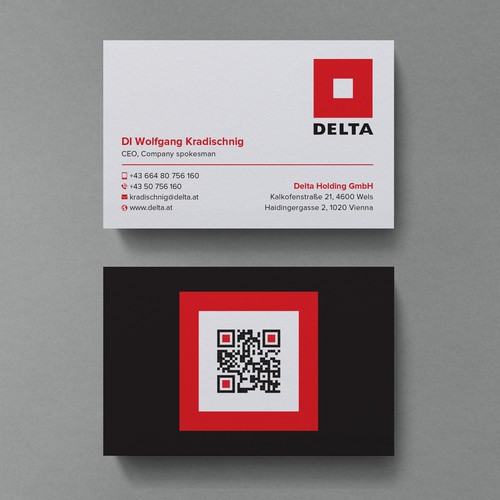 DELTA Business Card Relaunch Design by Birendra Chandra Das