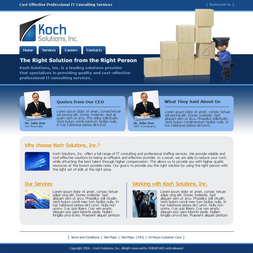 $500.00 Website template (Design only) Design by Shearyadi