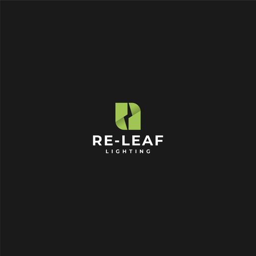 Re-LEAF Lighting logo Diseño de Blessing.Std