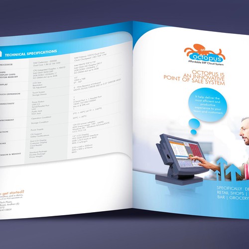 Create a classy and luxury look for a POS brochure Design by Downeyz