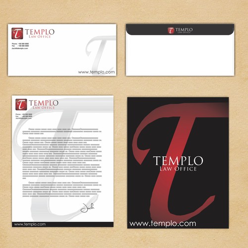 stationery for law office Design by Berlina