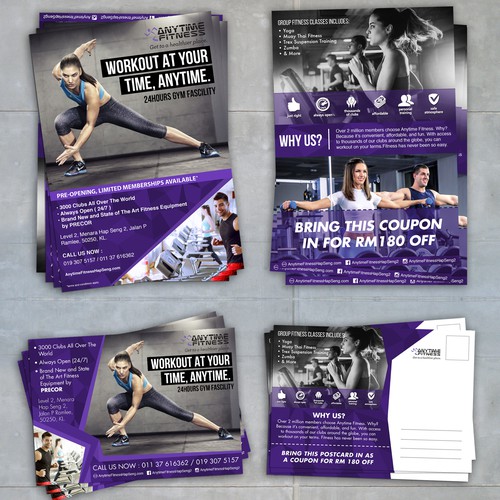 Gym fitness campaign for anytime fitness