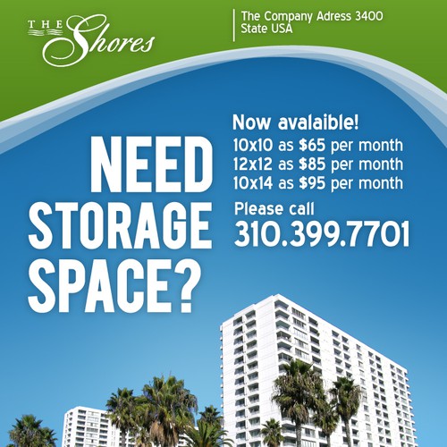 The Shores Storage Flyer デザイン by mudrac