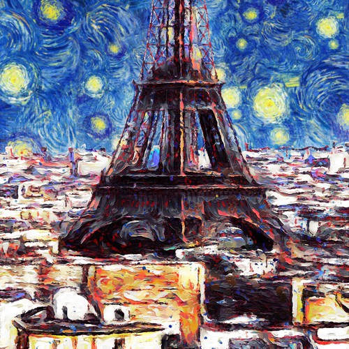 City Scape Van Gogh Style Design by duskpro79