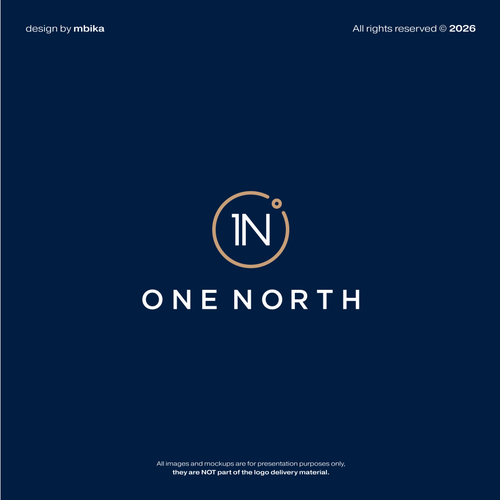 "1 North Logo" winning Web page design