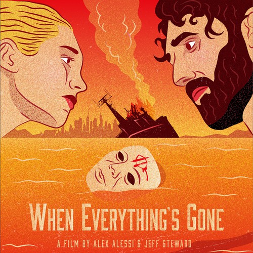 When Everything's Gone Movie Poster Design Design by SuperSouthStudios™