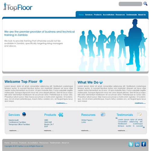 website design for "Top Floor" Limited Design von Digiklouds