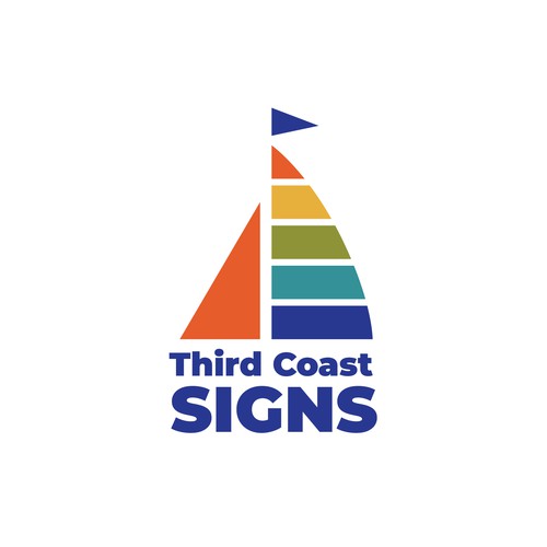 New vibrant business logo and branding for a sign making company serving Chicago Design by Azwar_Design®