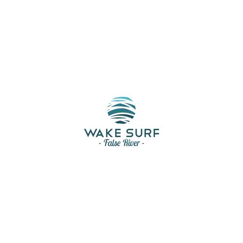 Edgy/sophisticated wake surf logo for a female/male group of wake surfers that embody a luxury life. Nothing predictable Design by GELE.