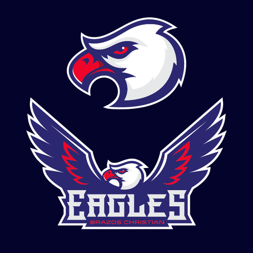 Design an orignal EAGLE mascot for Brazos Christian School Design by jenhar