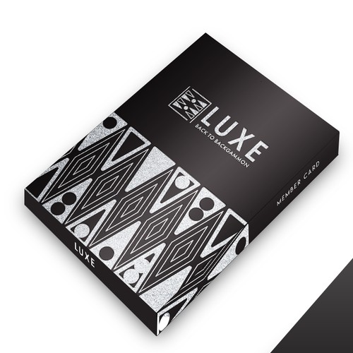 Design a box for all LUXE members cards. This card is recieved and used by all Luxe members. Design by Aleksey Osh