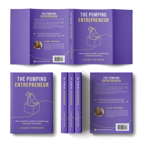 Bright book cover for female entrepreneurs Design by U.T