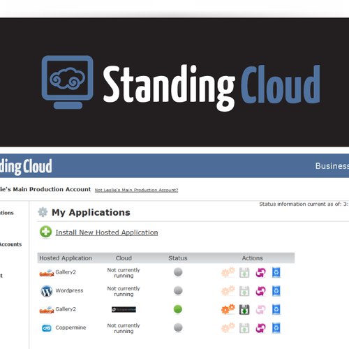 Papyrus strikes again!  Create a NEW LOGO for Standing Cloud. Design por papyrus.plby