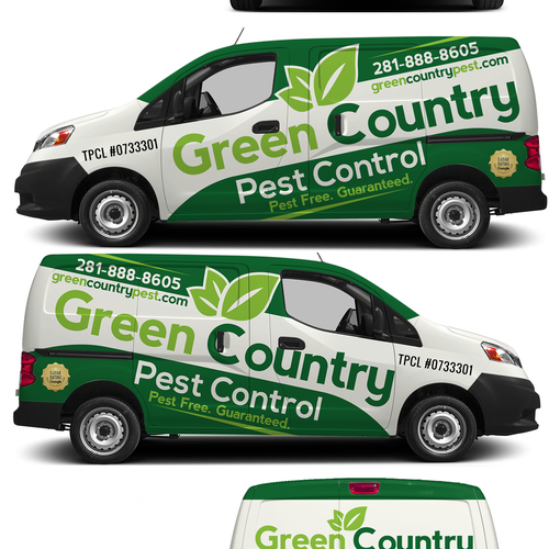 Stunning Wrap for Pest Control Van Design by theANUNGs