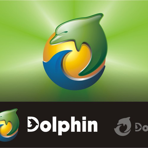 New logo for Dolphin Browser Design by eugen ed