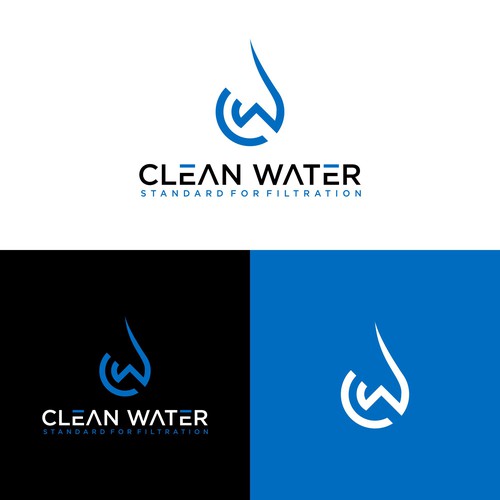 Simple Clean Logo for Water Filtration Company Design by Mukhls